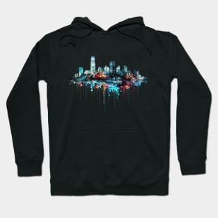 City Skylines Urbain World Fun Life Abstract Hoodie